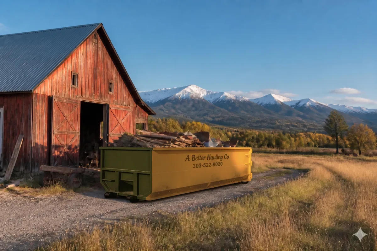 Outbuilding Cleanout Made Easy with Dumpsters Rentals